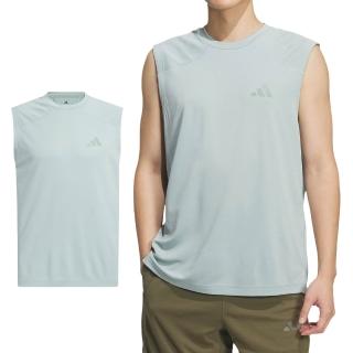 【adidas 愛迪達】Te Ct Cb Sl T 男款 灰綠色 運動 訓練 休閒 背心 KF6128