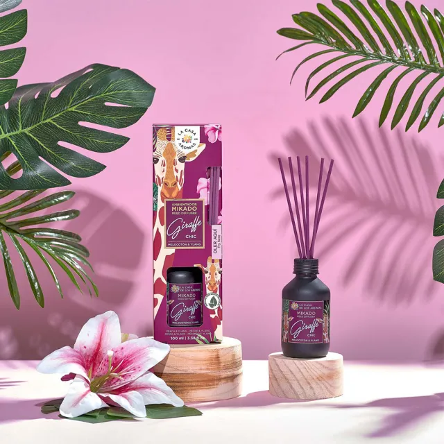【LA CASA】西班牙叢林系擴香組-長頸鹿(甜桃與依蘭) 100ml(代理商公司貨)