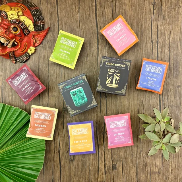 【TRIBO COFFEE】衣索比亞 烏啦嘎 香水月季 厭氧水洗 淺焙濾掛式咖啡(11gX5包/盒; 精品咖啡; 冠軍烘豆師)