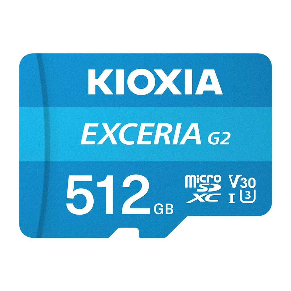 【KIOXIA  鎧俠】EXCERIA G2 MicroSDHC UHS-I U3/V30 512GB 記憶卡