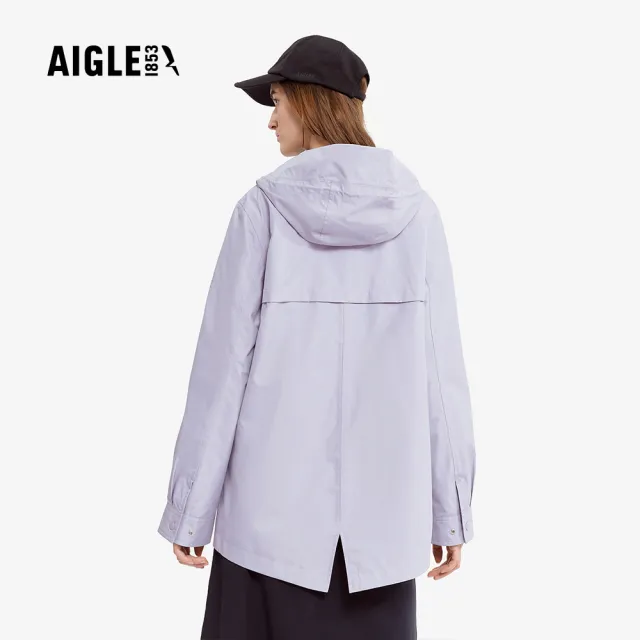 【AIGLE】女 GORE-TEX 防水透氣外套｜AG-4A205A106 淺丁香紫(女外套 防水透氣外套 防風外套 Goretex)