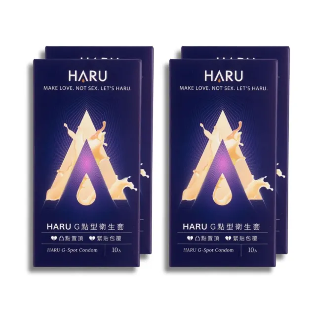 【HARU 含春】G-SPOT G點型保險套組 40入 (凸點環繞 安全套 衛生套)