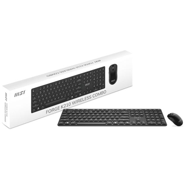 【MSI 微星】FORGE K210 W COMBO TC 電競鍵鼠組(剪刀腳軸)