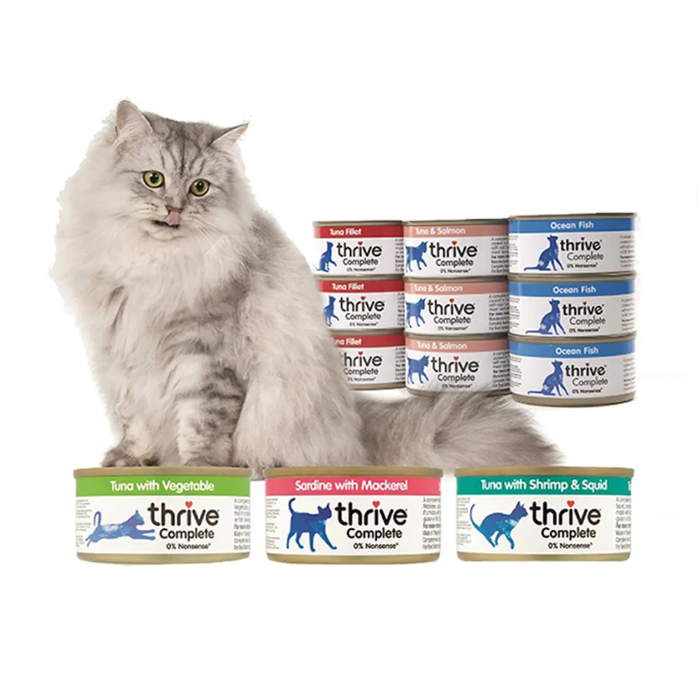 【Thrive】脆樂芙貓用主食罐 75g-36入(湯罐 低脂 純肉 無膠 補充水份 全齡貓適用)