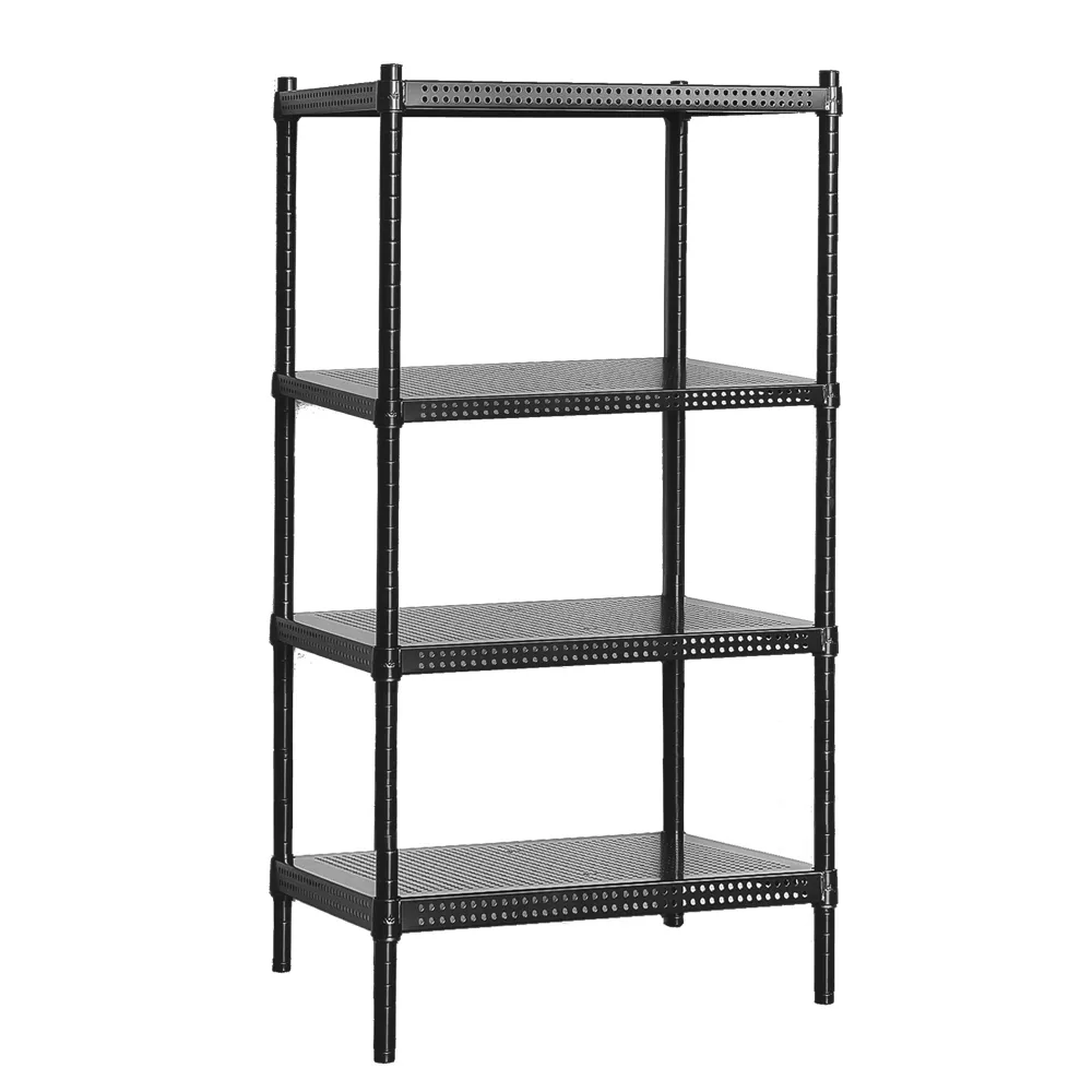 【dayneeds 日需百備】極致美學 60x45x120公分烤漆四層架(沖孔鐵架/收納層架/展示架/層架/鐵架)