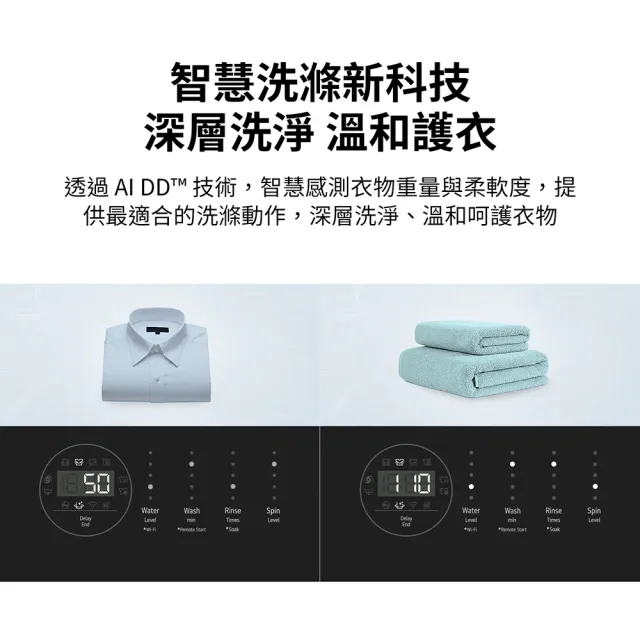 【LG 樂金】家電快配17公斤◆AI DD™智慧直驅變頻洗衣機 ◆曜石黑(WT-VDN17M)