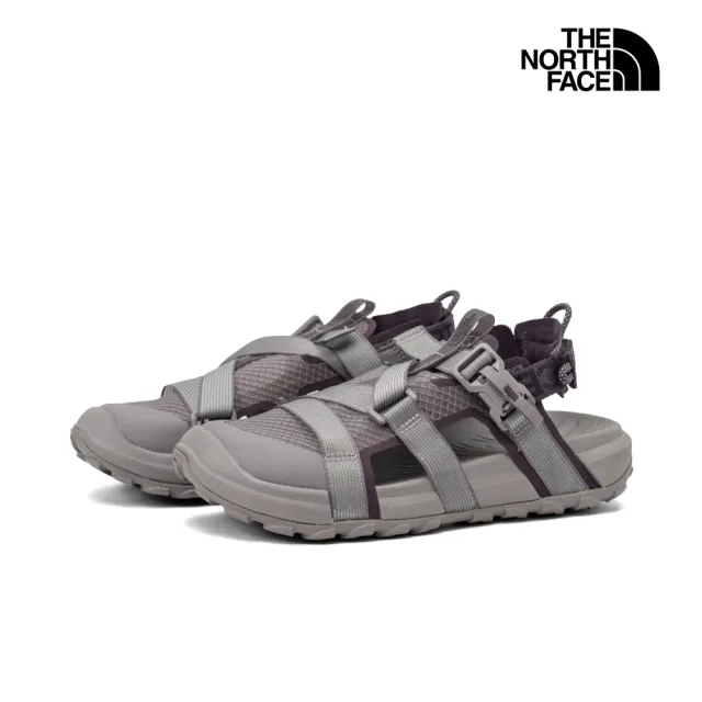 【The North Face】北面男女款深灰色耐磨抓地休閒涼鞋｜8G6NMIV