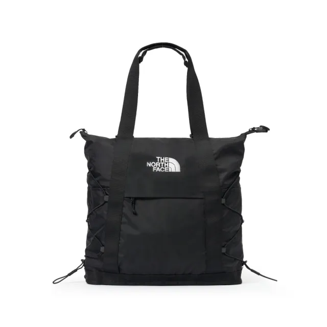 【The North Face】北面男女款黑色DWR防潑水背提兩用托特包|52SV4HF