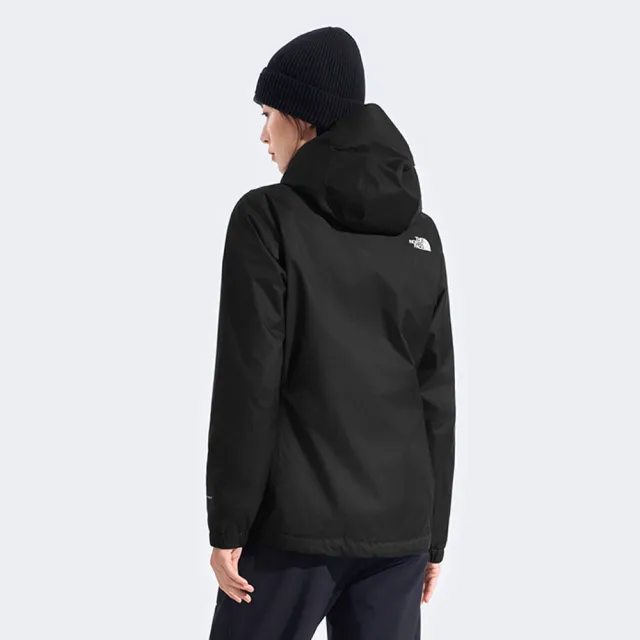 【The North Face】北面女款黑色DryVent防水透氣衝鋒衣|8EYGJK3(外套)
