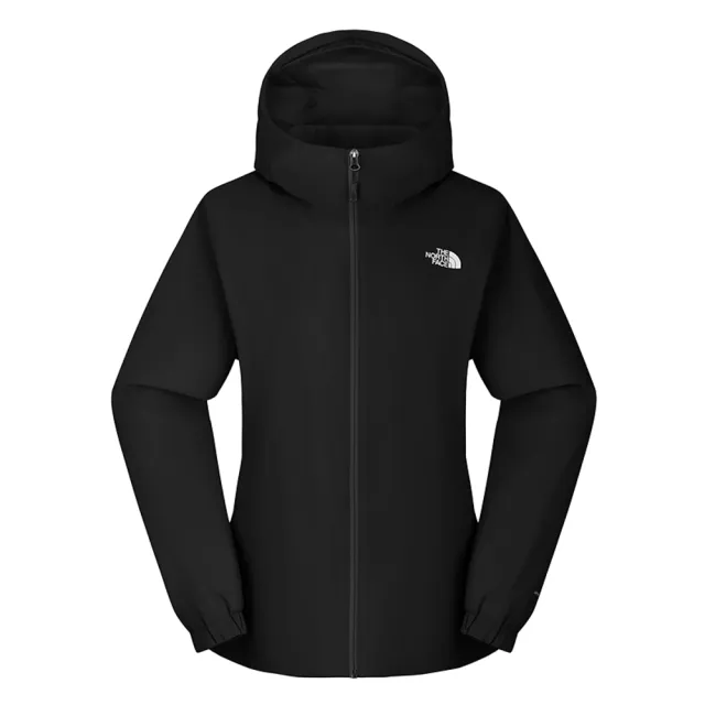 【The North Face】北面女款黑色DryVent防水透氣衝鋒衣|8EYGJK3(外套)