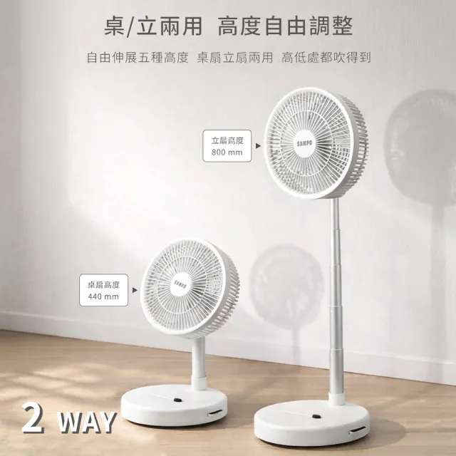 【SAMPO 聲寶】10吋微電腦折疊扇/循環扇(SK-KP10UD)