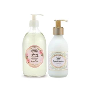 【SABON】官方直營 輕潤洗沐組(輕潤沐浴油500ml+淨潤洗髮乳290ml)