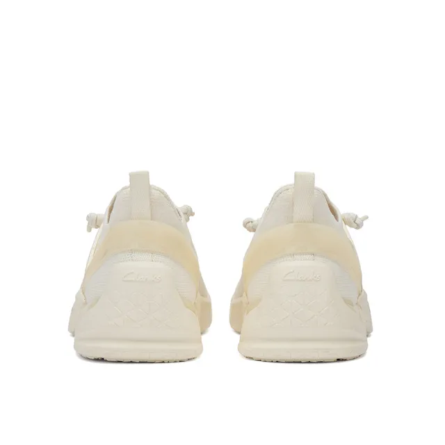【Clarks】女鞋 輕鬆走-Tri Ease Slip.女款織物透氣面料休閒鞋 運動鞋 小白鞋(白色)(CLF87632C)