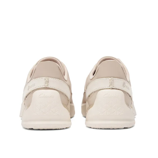 【Clarks】女鞋 輕鬆走-Tri Ease Lace.女款真皮舒適緩震輕量休閒鞋 運動鞋 健走鞋(粉色)(CLF87341C)