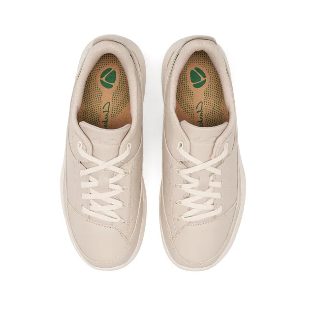 【Clarks】女鞋 輕鬆走-Tri Ease Lace.女款真皮舒適緩震輕量休閒鞋 運動鞋 健走鞋(粉色)(CLF87341C)