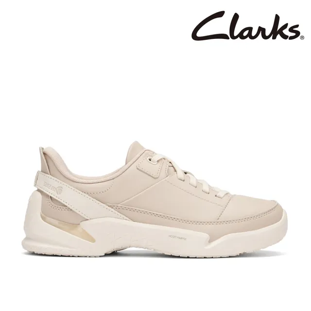 【Clarks】女鞋 輕鬆走-Tri Ease Lace.女款真皮舒適緩震輕量休閒鞋 運動鞋 健走鞋(粉色)(CLF87341C)