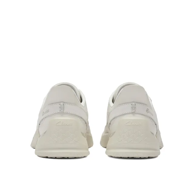 【Clarks】男鞋 輕鬆走-Tri Ease Lace男款真皮舒適緩震輕量休閒鞋 運動鞋 健走鞋(白色)(CLM87340C)