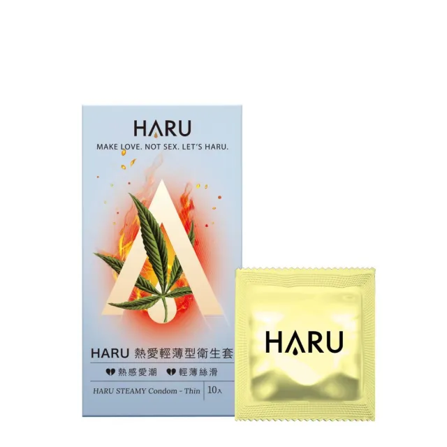 【HARU 含春】熱愛型/熱愛輕薄型14入保險套組 買10送4 MOMO獨家