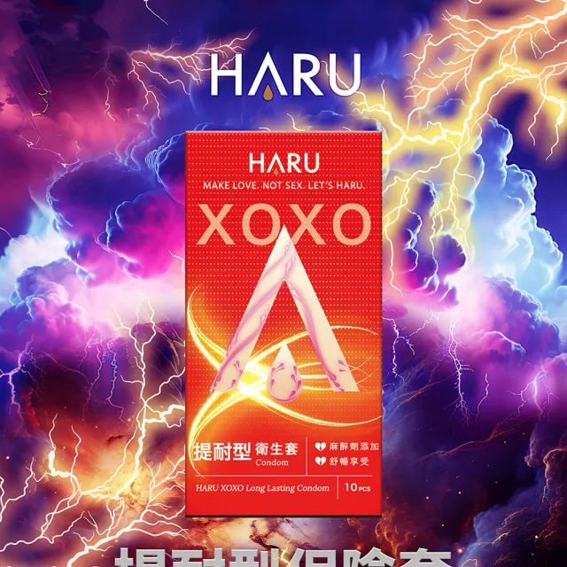 【HARU 含春】Long Lasting提耐型衛生套4入/盒(麻醉劑添加 保險套 安全套)