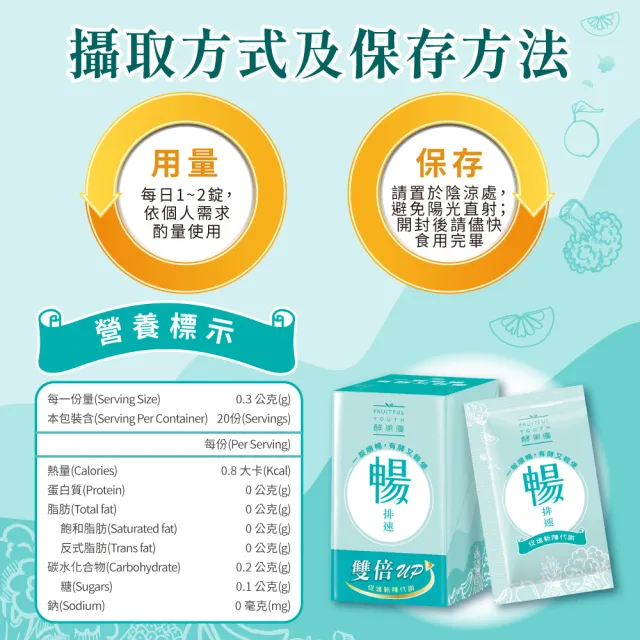 【ESSENTURE 大漢酵素】暢排速3入組(20錠/盒 原廠出貨)