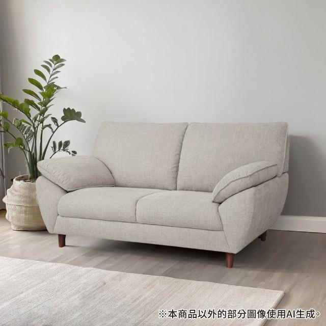 【NITORI 宜得利家居】◎布質2人用沙發 SL02 BE(布質 沙發 布 SL02)