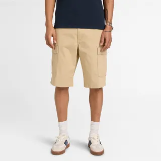 【Timberland】男款米色寬版工裝短褲(A44XTY94)