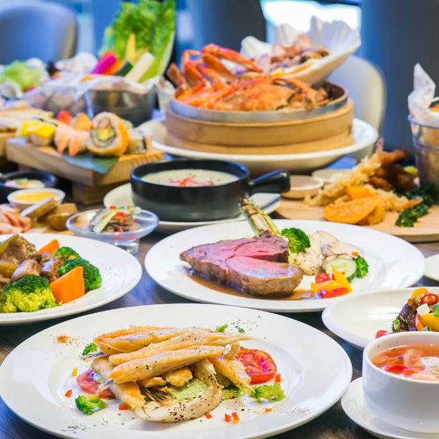 【台北凱達大飯店】和牛吃到飽!百宴自助餐廳自自助式午餐券(平日晚餐+100.假日午或晚餐+300)
