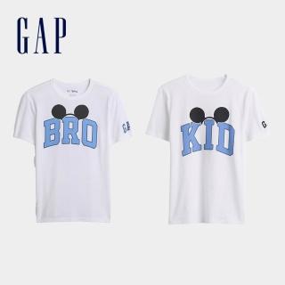 【GAP】兒童 GapKids × Disney迪士尼圖案潮萌手足短袖T恤-多款任選(884439&901546)