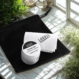 【BRAUN BUFFEL 德國小金牛】LOODER保養系列組合-德製皮革保養乳膠+擦拭布(XXPU007)