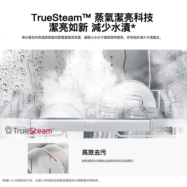 【LG 樂金】14人份 自動開門獨立式WiFi蒸氣洗碗機 含免費場勘 | 消光銀 (DFB335HS)