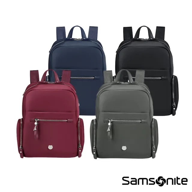 【Samsonite 新秀麗】KARISSA EVO 日常休閒輕量後背包/女包/雙肩包/通勤包(多色可選)
