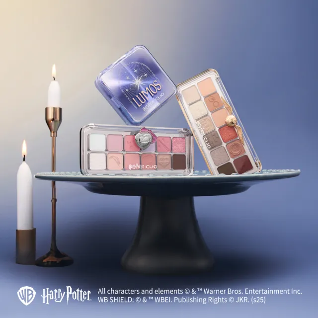 【CLIO 珂莉奧】官方直營  哈利波特限定版羽緻無限緞光氣墊粉餅 SPF50+ PA+++(一盒兩蕊共2盒4蕊)