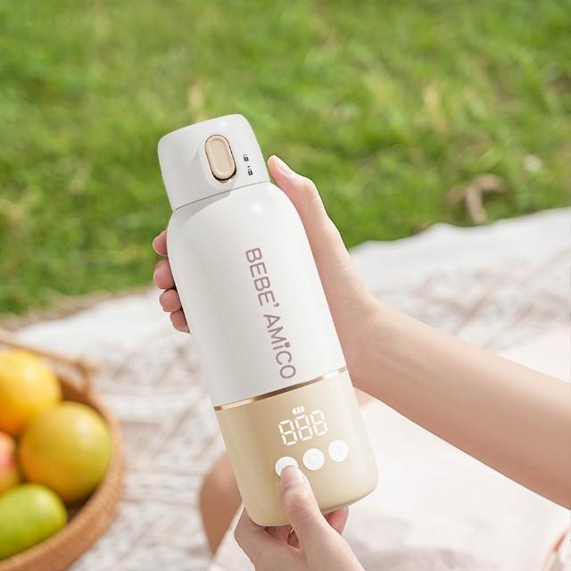 【BEBE Amico】智能溫控泡奶保溫瓶350ml(母嬰用品/泡奶神器/不鏽鋼/出國用)