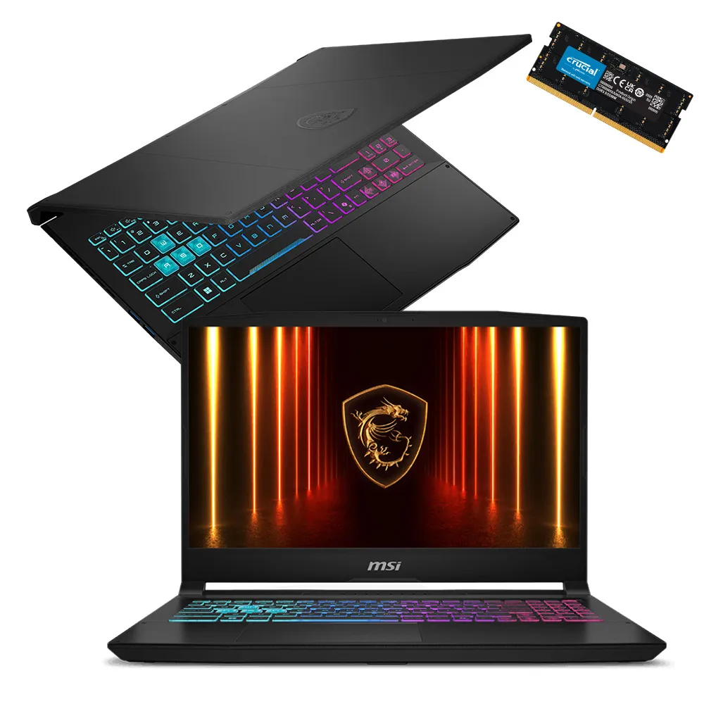 升級32G★【MSI 微星】15.6吋i9-14900HX RTX5060電競筆電(Katana 15 HX/16G/1T/W11/B14WFK-885TW)
