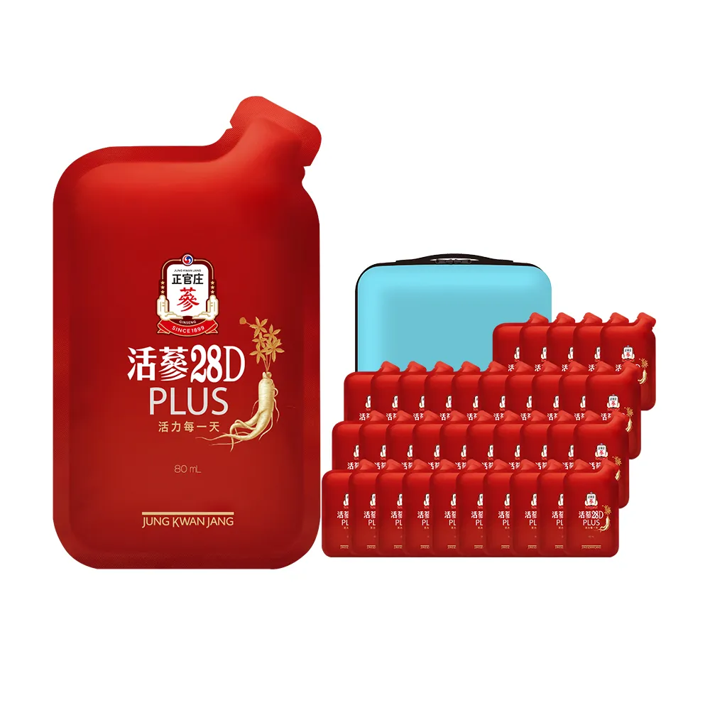 【JUNG KWAN JANG 正官庄】活蔘28D PLUS -80mlx36入/盒(Kakao Friends 手提箱包裝)