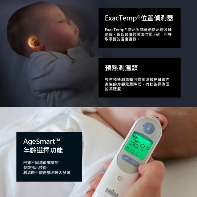 【BRAUN 百靈】耳溫槍 IRT6520(內含21個耳套) (家用必備 發燒監測 疫情備品 小孩 成人皆適用推薦)