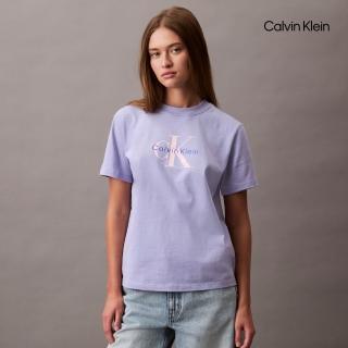 【CALVIN KLEIN】官方旗艦館CK 經典 Monogram 圓領 T 恤 白色