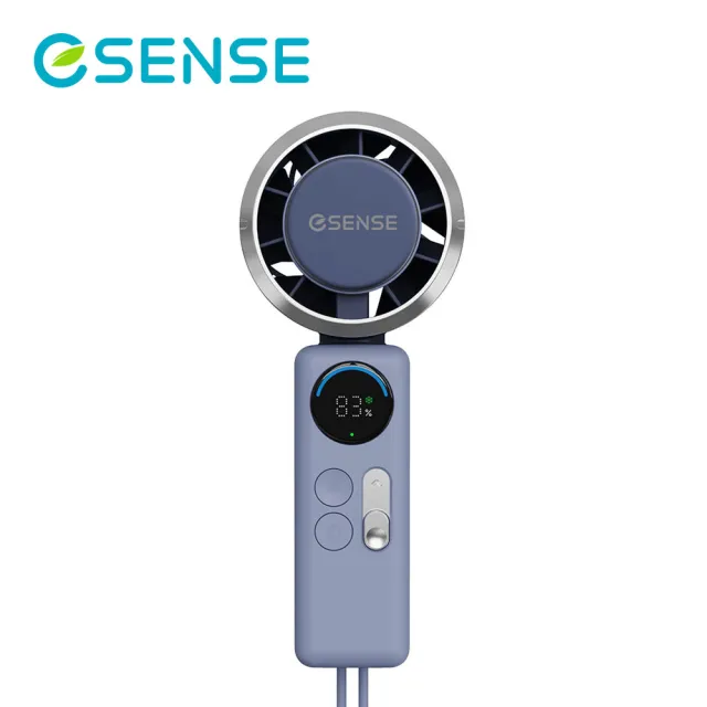【ESENSE 逸盛】霧感半導體製冷手持風扇 隨身風扇 3秒降溫 多檔調節 輕量易攜