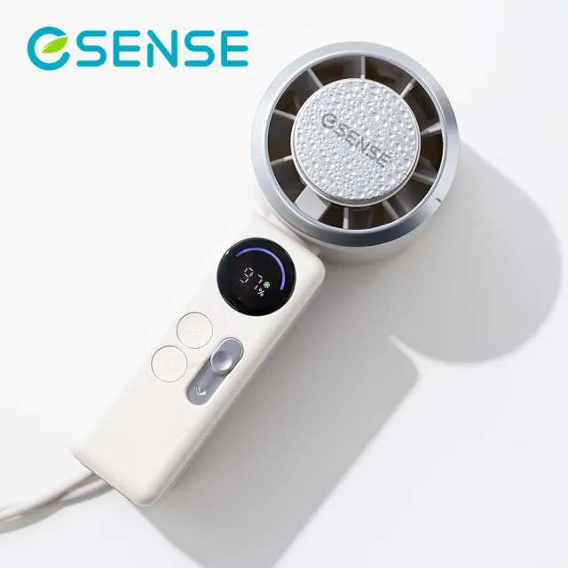 【ESENSE 逸盛】霧感半導體製冷手持風扇 隨身風扇 3秒降溫 多檔調節 輕量易攜