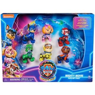 【paw patrol 汪汪隊立大功】超級大電影玩偶套裝禮盒(汪汪隊卡通電影版威力狗造型6入玩具禮盒)