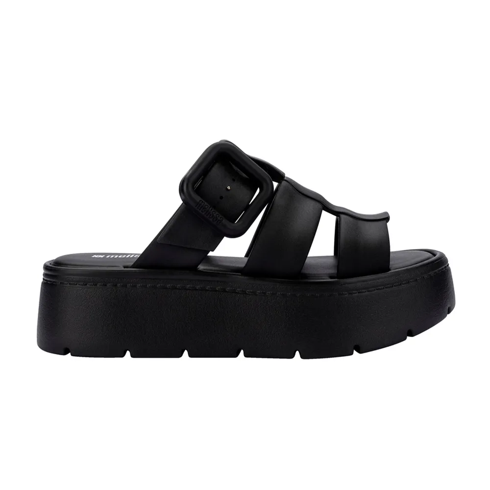 【Melissa】雲朵羅馬T字後底涼鞋(黑色)