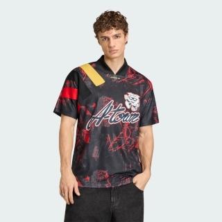 【adidas 愛迪達】Graphic Jersey 男 足球衣 黑紅 2026 FIFA 亞特蘭 短袖球衣(KD8436)