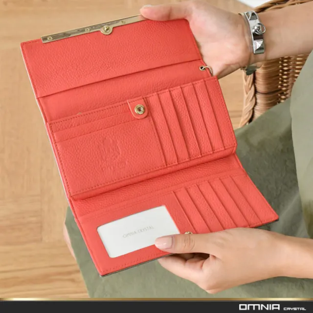 【WHOSE BAG】雙11 韓國 OMNIA艾莉絲拼接色義大利牛皮女長夾｜13卡位×流蘇吊飾 NO.3161A(女皮夾