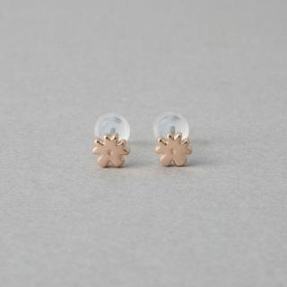 【ete】綻放花朵造型耳環(粉霧金色 金色)