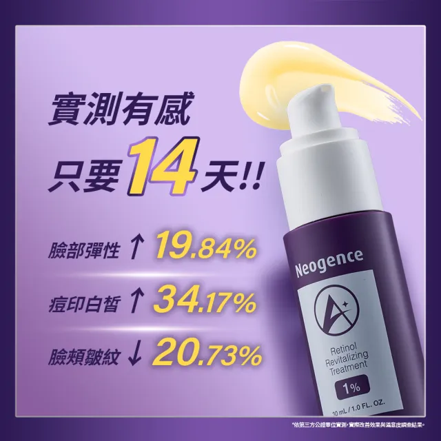 【Neogence 霓淨思】1%全效新生A醇精萃30ml-2入