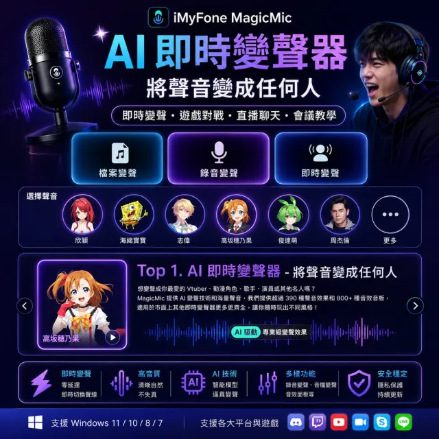 【iMyFone】MagicMic最佳變聲器(WIN終身版VIP方案)