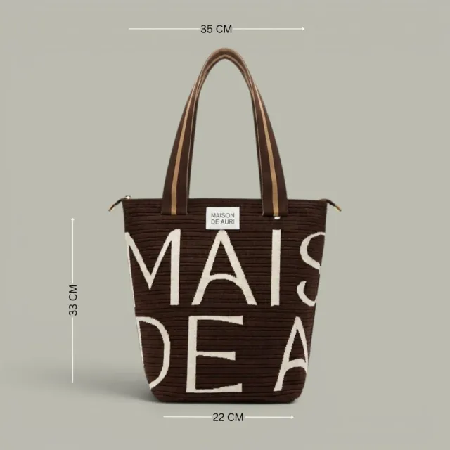 【MAISON DE AURI】雙11 SAC POP｜Walnut 法式胡桃 SAC法式包 / 厚針織