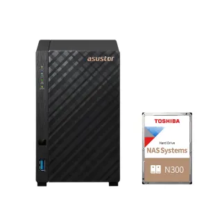 【ASUSTOR 華芸】搭東芝NAS 10TB★AS1202T 2Bay NAS 網路儲存伺服器