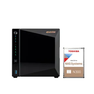 【ASUSTOR 華芸】搭東芝NAS 10TB★AS3304T v2 4Bay NAS 網路儲存伺服器