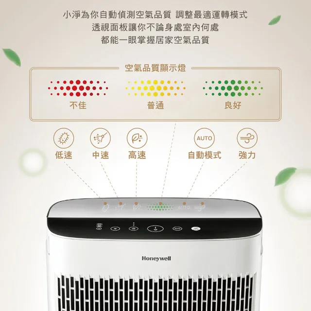 【Honeywell】淨味空氣清淨機 HPA5250WTWV1(適用10-20坪小淨★寵物 廚房油煙 除味)